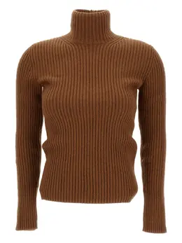Max Mara: Коричневый свитер 