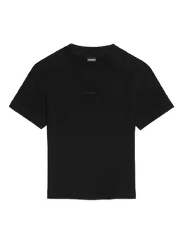 Jacquemus: Чёрная футболка 