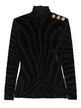 Balmain: Топ на пуговицах 