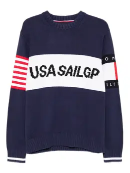 Tommy Hilfiger: Синий свитер 