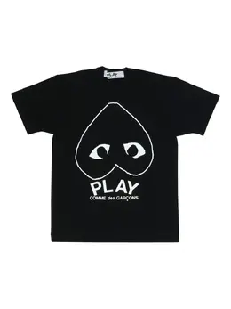 Comme Des Garçons Play: Футболка  Heart с принтом