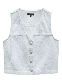 rag & bone: Джинсовый жилет 
