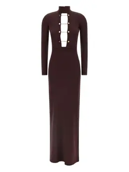 Elisabetta Franchi: Бордовое платье 