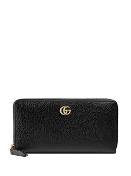Gucci: Чёрный кошелёк  GG Marmont
