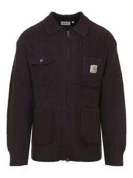 Carhartt WIP: Коричневый кардиган 