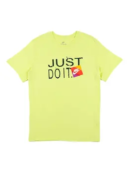 Nike: Жёлтая футболка  Just Do It