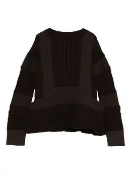 sacai: Трикотажный свитер 