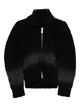 sacai: Чёрный кардиган 