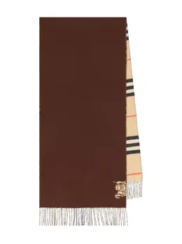 Burberry: Коричневый шарф 