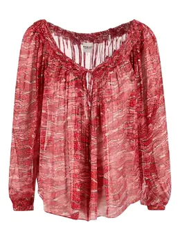 ISABEL MARANT: Красная блуза 