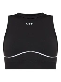 Off-White: Чёрный топ 