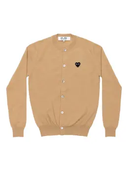 Comme Des Garçons Play: Бежевый кардиган  Heart