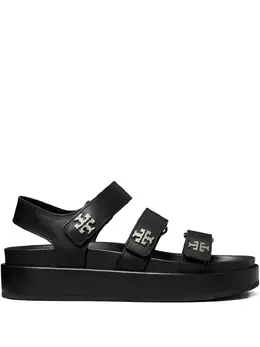 Tory Burch: Чёрные сандалии 
