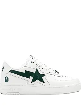 A BATHING APE®: Белые кроссовки 