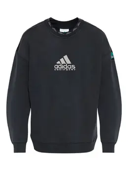adidas: Чёрный свитшот 