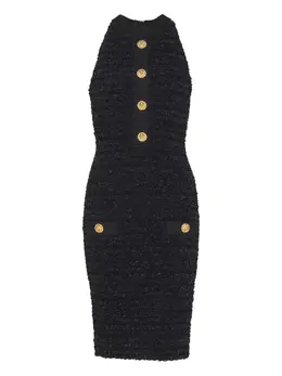 Balmain: Платье с карманами 