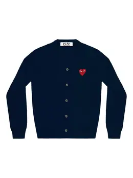 Comme Des Garçons Play: Кардиган  Heart с v-образным вырезом