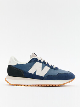 New Balance: Синие кроссовки 