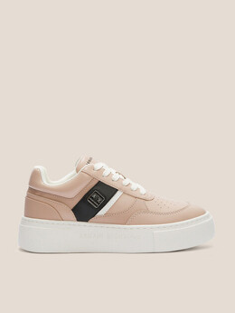Armani Exchange: Розовые кроссовки 