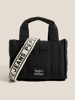 Pepe Jeans: Чёрная спортивная сумка 