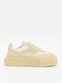 Mm6 Maison Margiela: Бежевые кроссовки 