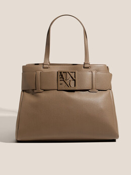 Armani Exchange: Коричневая спортивная сумка 