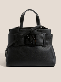 Armani Exchange: Чёрная спортивная сумка 