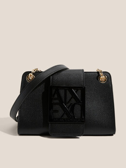 Armani Exchange: Чёрная сумка 