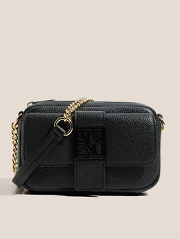 Armani Exchange: Чёрная сумка 