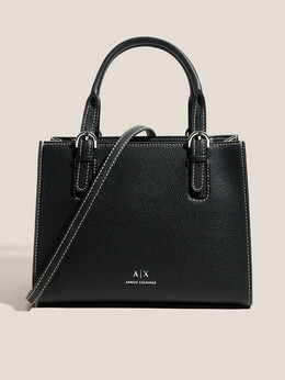 Armani Exchange: Чёрная спортивная сумка 