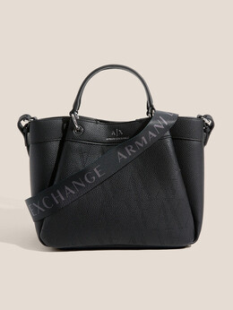 Armani Exchange: Чёрная спортивная сумка 