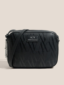 Armani Exchange: Чёрная сумка 