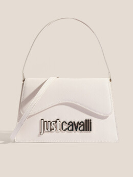Just Cavalli: Белая спортивная сумка 