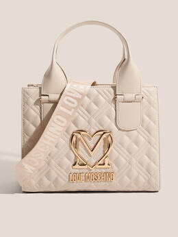 Love Moschino: Светлая спортивная сумка 