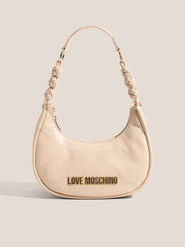 Love Moschino: Бежевая сумка 