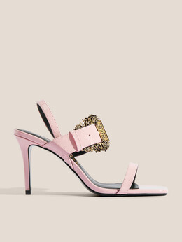Versace Jeans Couture: Розовые босоножки 