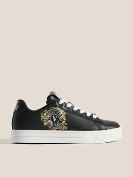 Versace Jeans Couture: Чёрные кроссовки 