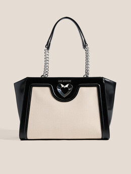 Love Moschino: Бежевая сумка 
