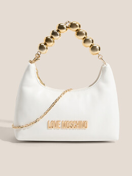 Love Moschino: Белая спортивная сумка 