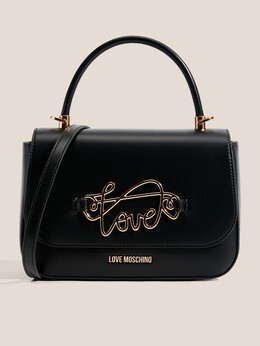 Love Moschino: Чёрная спортивная сумка 
