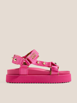 Versace Jeans Couture: Тёмные сандалии 