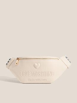 Love Moschino: Бежевая сумка 