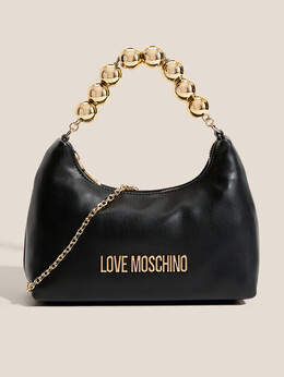 Love Moschino: Чёрная спортивная сумка 