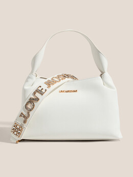 Love Moschino: Белая спортивная сумка 
