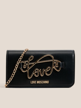 Love Moschino: Чёрный клатч 
