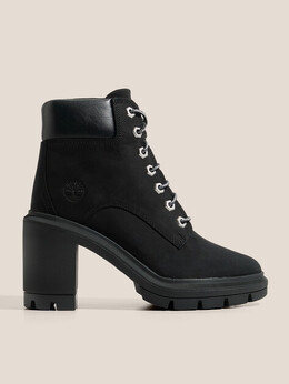 Timberland: Чёрные ботинки 