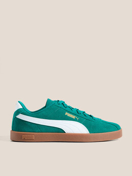 Puma: Зелёные кроссовки 