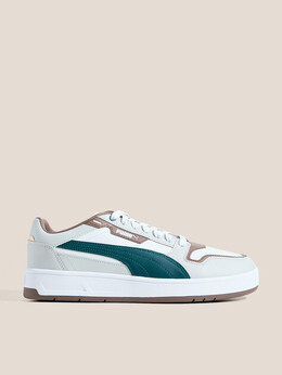 Puma: Серые кроссовки 