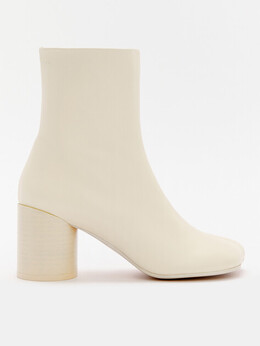 Mm6 Maison Margiela: Бежевые ботинки 