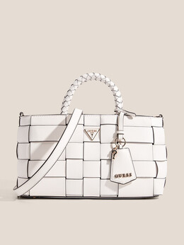 Guess: Белая спортивная сумка 
